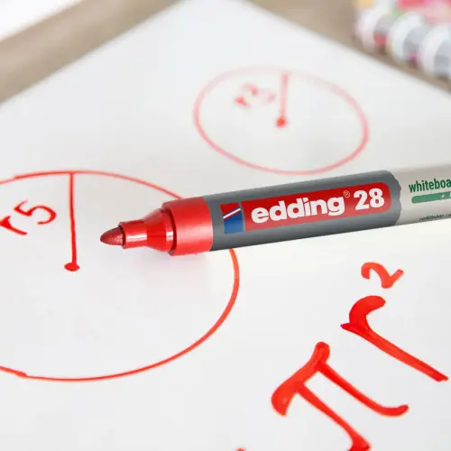 4  Etui van 4 markers voor whiteboards - EDDING E28 