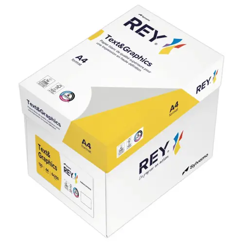 Verpakking van 500 vellen wit papier - A4 - 120g - REY 