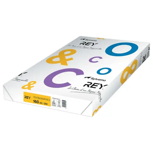 Riem van 250 vellen wit papier -  A3 160G - TEXT AND GRAPHICS 