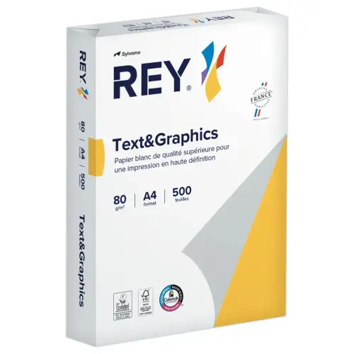 Pak van 500 vellen wit papier - A4 - 80 g- TEXT AND GRAPHICS 