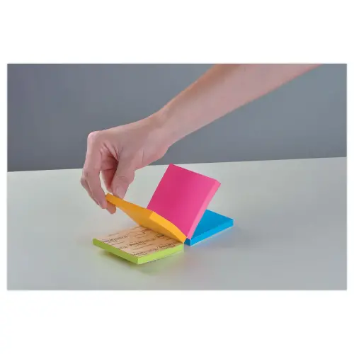 Super sticky kubusblok - 4 Kleuren Easy Select -76x76mm - POST-IT