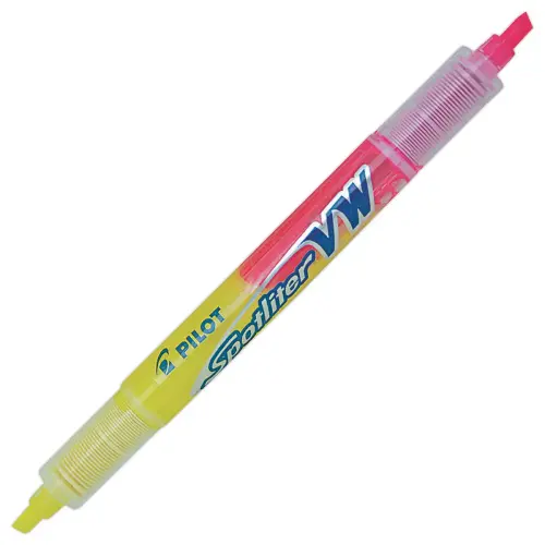 Markeerstift tweekleurig BEGREEN - geel/roze - PILOT