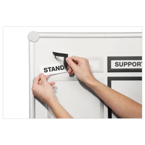 5 Magnetische hoezen duraframe Top - A4 portretformaat - zwart
