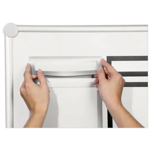 5 Magnetische hoezen Duraframe Top formaat A4 portret zilver