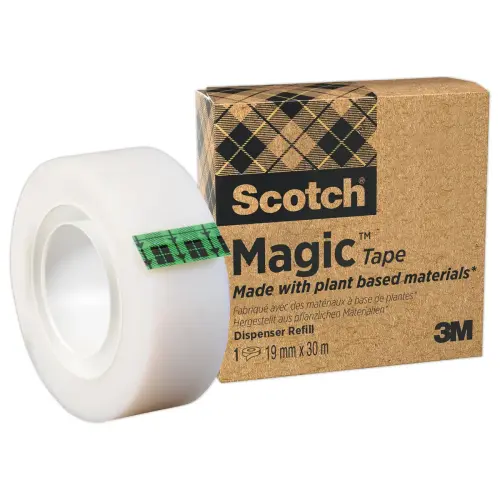 Rol onzichtbare plakband Magic 900 - 33 m x 19 mm - 3M SCOTCH