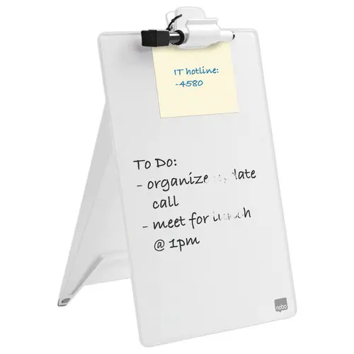 Glazen flipover bureau - 21 x 29 cm - NOBO 