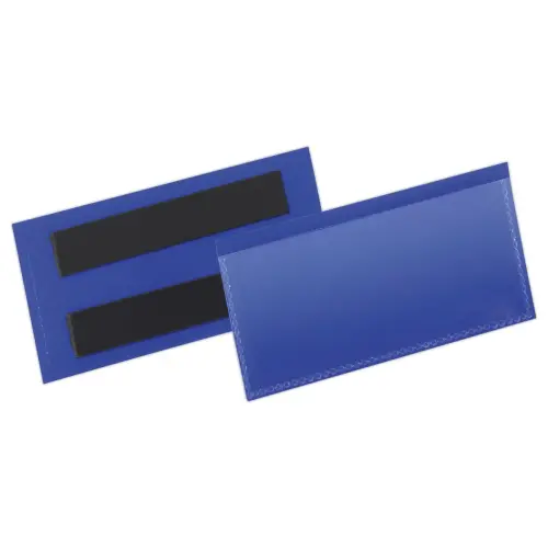 50 Magnetische logistieke hoezen - 100 x 38 mm - Blauw - DURABLE