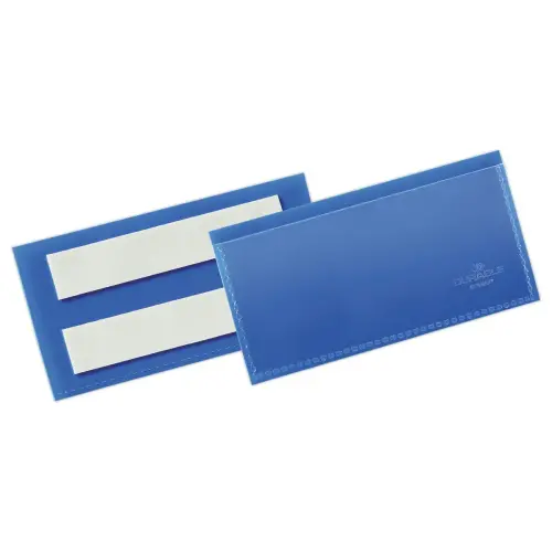50 Zelfklevende logistieke hoezen - 10 x 3,8 cm - Blauw - DURABLE