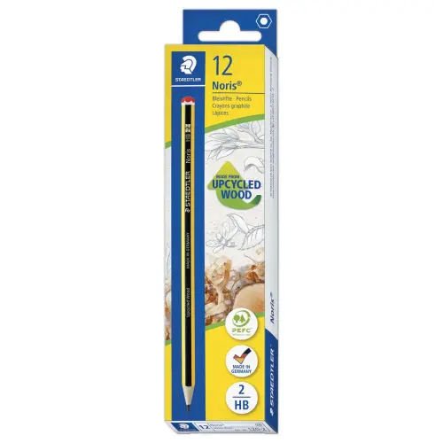 12 Potloden - gerecycleerd hout - HB - STAEDTLER