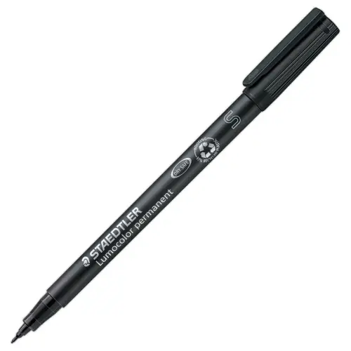 Permanente viltstift voor overheadprojectie Lumocolor - 0,4mm - zwart - STAEDTLER