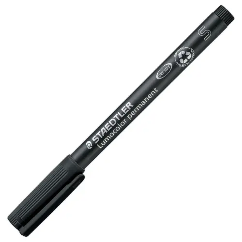 Permanente viltstift voor overheadprojectie Lumocolor - 0,4mm - zwart - STAEDTLER