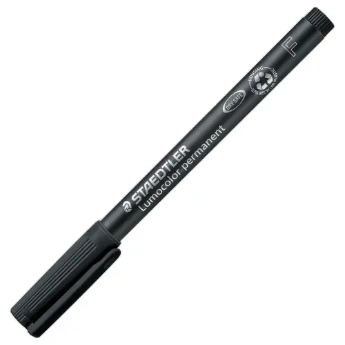 Universele permanent marker Lumocolor - 0,6 mm - Zwart - STAEDTLER