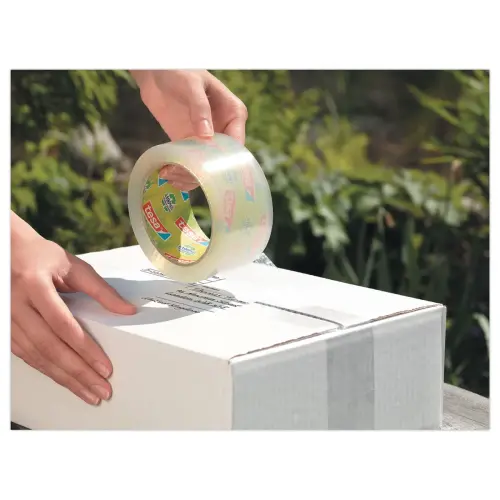 Transparante ECO STRONG plakbandrol - 66 m x 50 mm - TESA 