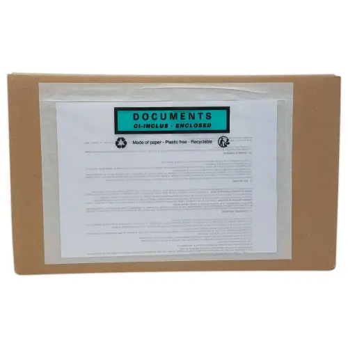 500 Lijsten met kleefstrip "Documenten hier, inbegrepen" formaat A4, 320x250 mm