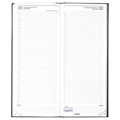 Lange dagagenda BREPOLS Saturnus 101 -12,8 x 33 cm 