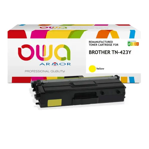 Lasercartridge ARMOR equiv. aan BROTHER TN423 Geel 