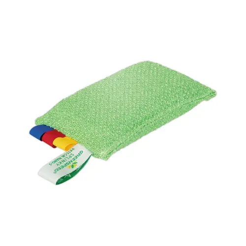 Schurende microvezel spons 9x15 groen