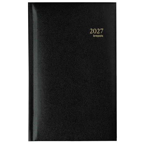Zakagenda Brepols Interplan 9x16 cm - zwart 
