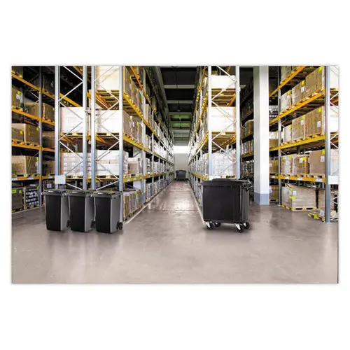 Afvalcontainer met 4 wielen en deksel - 770 liter - CITEC ENVIRONNEMENT