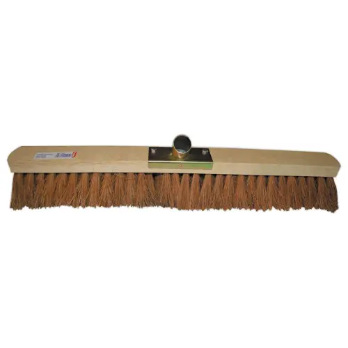 Kokosborstel 60 cm met 28 mm fitting van verzinkt staal