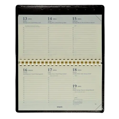 Weekagenda, liggend formaat BREPOLS Omniplan 16x 9 cm 