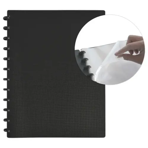 VARIOZIP modulaire documentbeschermer - 30 vakken - zwart - OXFORD