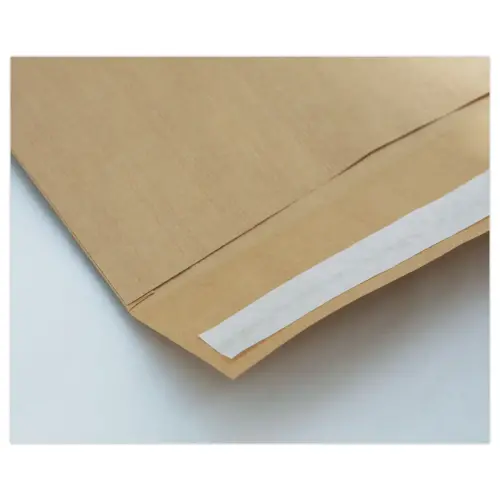 500 Bruine kraft enveloppen - siliconen strip - 162x229 mm - zonder venster - 90g