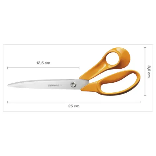 Professionele FISKARS Classic schaar - 25 cm, voor rechtshandigen 