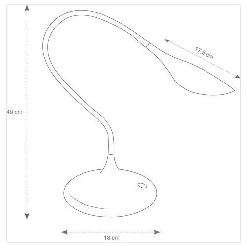 LED-lamp Poppins zwart