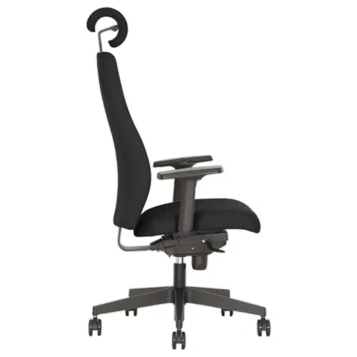 Synchrone bureaustoel Viden - Stof - Zwart