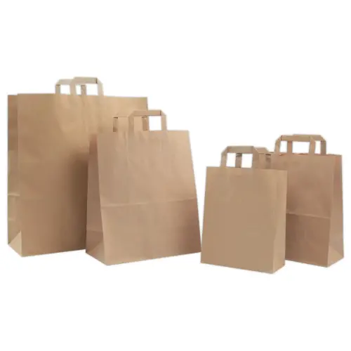 250  Recycled brown kraftzakken bodem 140 x 260 x H 290 mm OK contact alim 