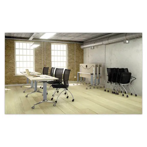 Klaptafel met wielen - 150x70 - Beuken/aluminium