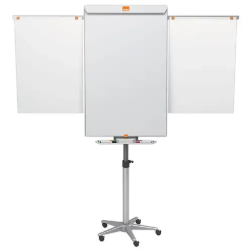 Magnetisch en uitschuifbar mobiel paperboard - 70 x 190 cm - NOBO