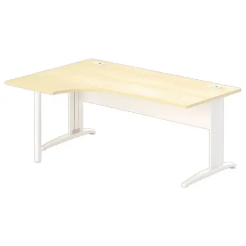 Bureau BUENOS AIRES compact terug naar links beuken/wit, L180
