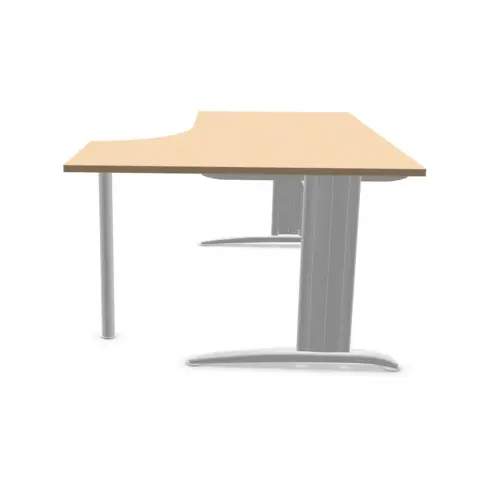 Bureau BUENOS AIRES compact retour naar rechts beuken/wit, L180 