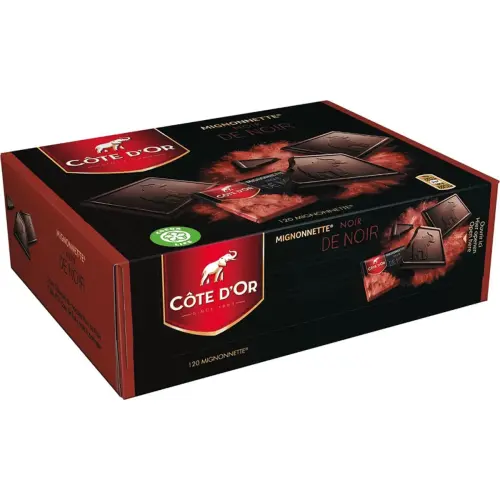 120 blokjes pure chocolade 