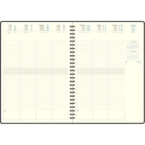 Weekagenda EXACOMPTA Swan 21 x 29,7 cm- Petrolblauw 