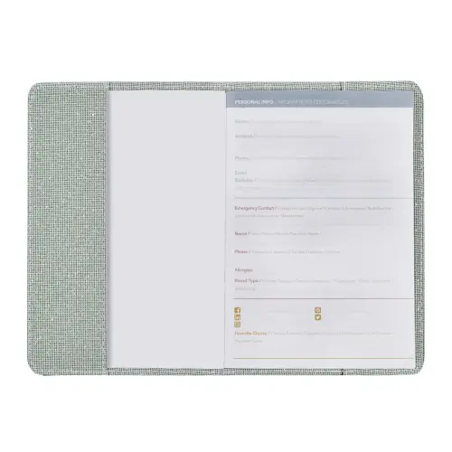 Weekagenda ZAKELIJK KLEUR ML Ella - 10x15 cm - Beige - December tot december - QUO VADIS