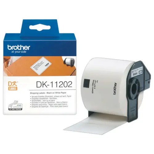 Rollen met etiketten QL BROTHER 62x100mm 300 etiketten DK11202