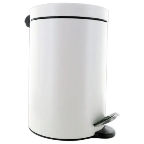 Pedaalemmer in wit staal 3L