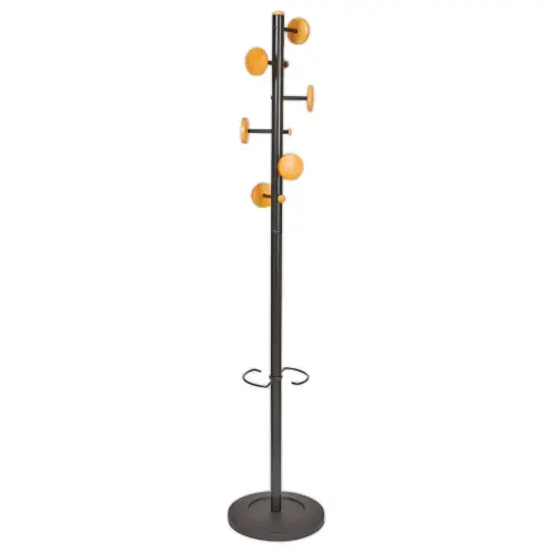Kapstok MUSIC 6 houten haken