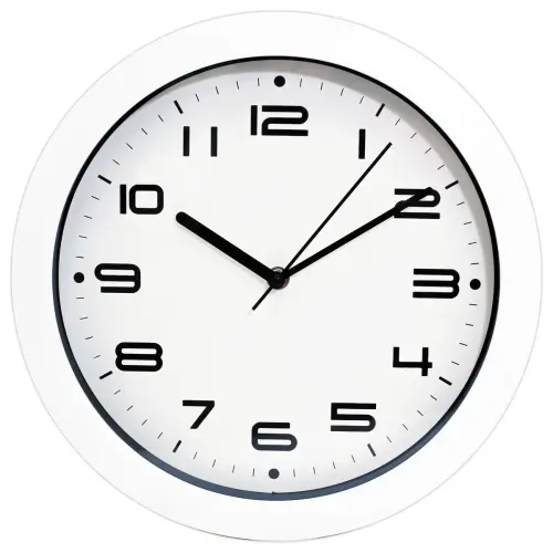Quartz wandklok FIDUCIAL - wit