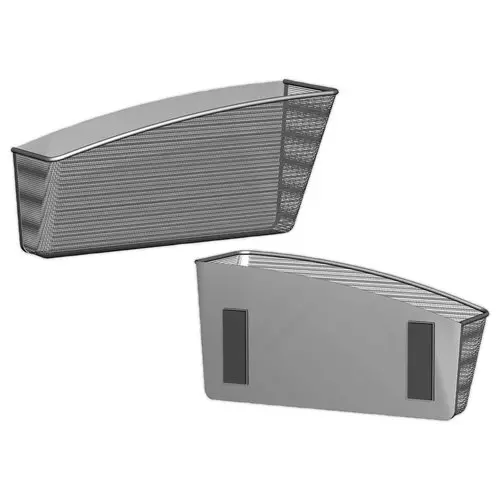 Magnetisch wandrekje in grijs metaal - ALBA