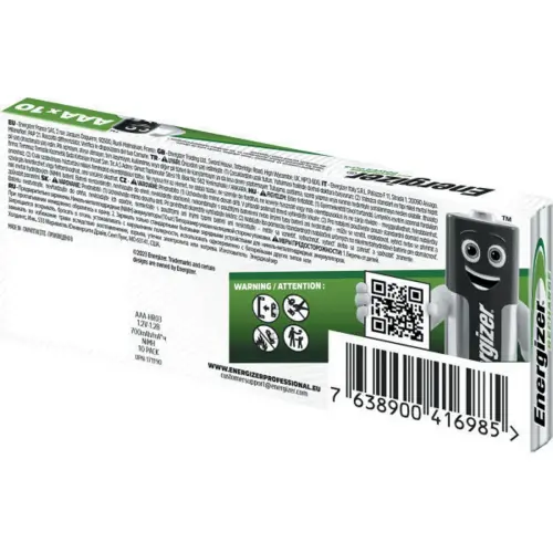 10 Oplaadbare batterijen HR3 (AAA) - ENERGIZER