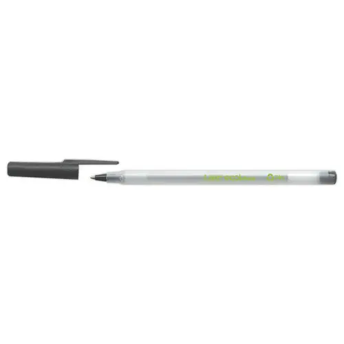 Balpen met dop BIC Round Stic Ecolutions