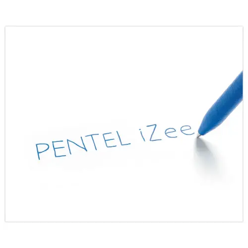 Intrekbare balpen - Groot schrift - Blauw - PENTEL