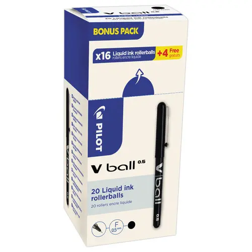 20  Rollerpennen PILOT V5 -metaalpunt 