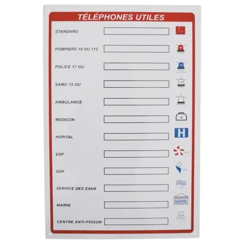 Nuttige telefoonnummers
