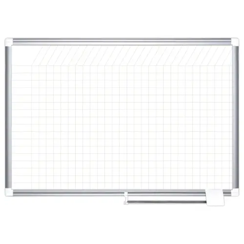 Magnetisch planner Kanban 180x120cm - geruit 25x25 mm