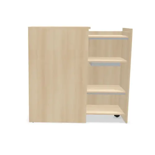 Orga tower H130 cm acacia - opening rechts